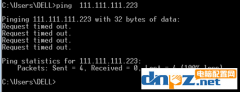 電腦Ping IP時(shí)出現(xiàn)request time out怎么辦?