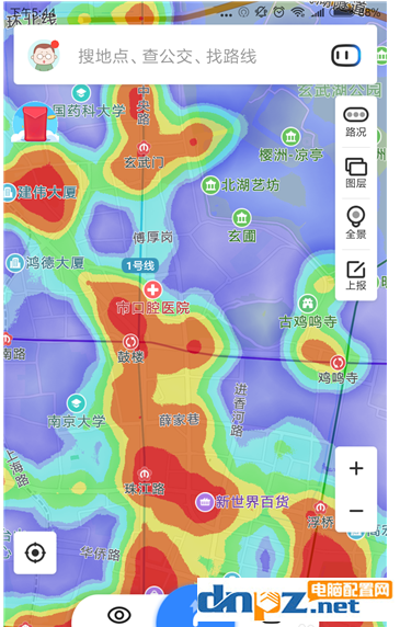 百度地圖的熱力圖怎么使用？